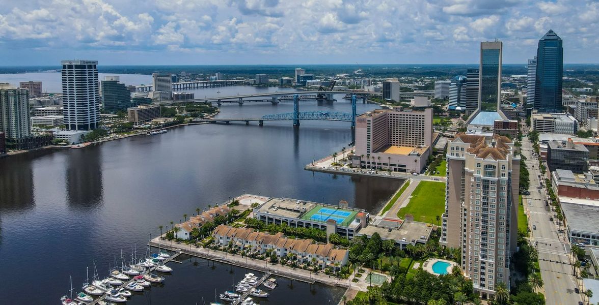 Aerial view of Downtown Jacksonville Aerial view of Downtown Jacksonville