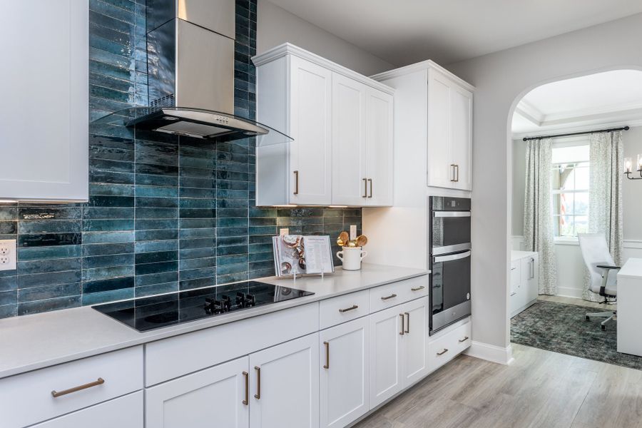 Furnished interior in a model home at The View in Durham (Image 8).