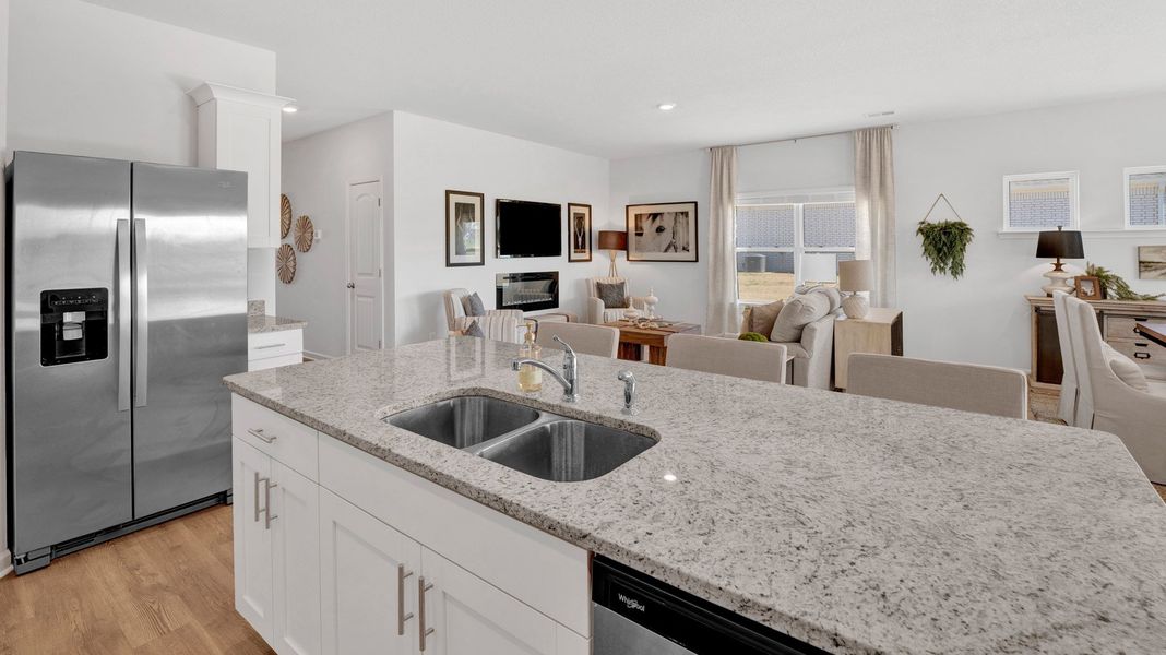 Furnished interior in a model home at Hedge Rose in Somerville (Image 15).