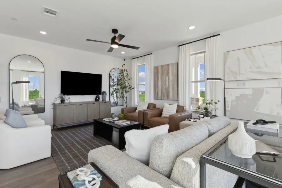 Furnished interior in a model home at The Village at Midtowne in Midlothian (Image 4).
