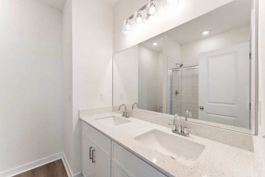 Furnished interior in a model home at Array in Atlanta (Image 6).