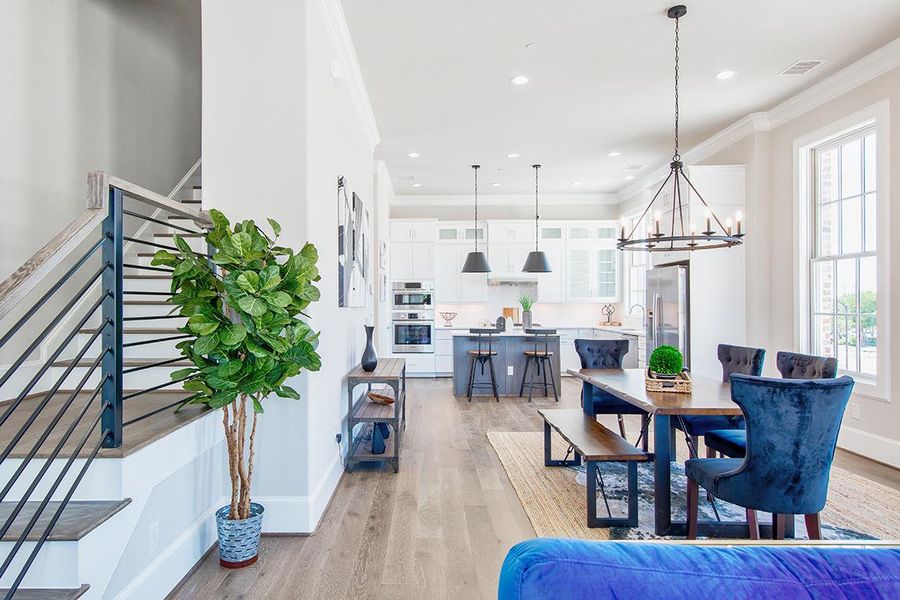 Furnished interior in a model home at Carroll Crest in Carrollton (Image 19).
