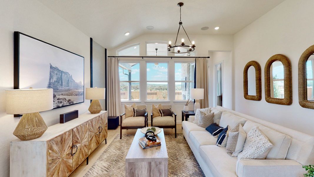Furnished interior in a model home at Veramendi in New Braunfels (Image 20).