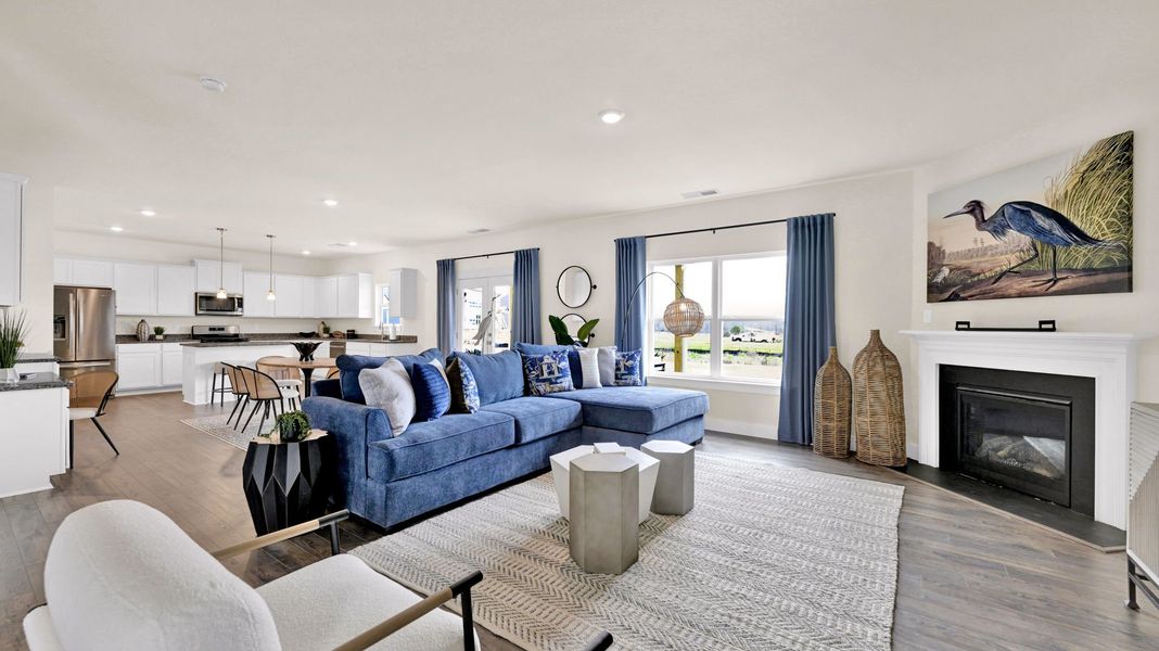 Furnished interior in a model home at Harbor Crest in Ooltewah (Image 7).