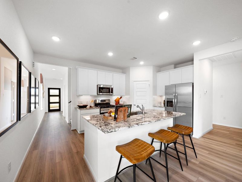 Furnished interior in a model home at The Villages at WestPointe in Dayton (Image 16).