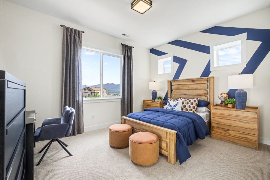 Furnished interior in a model home at Jackson Creek in Monument (Image 105).