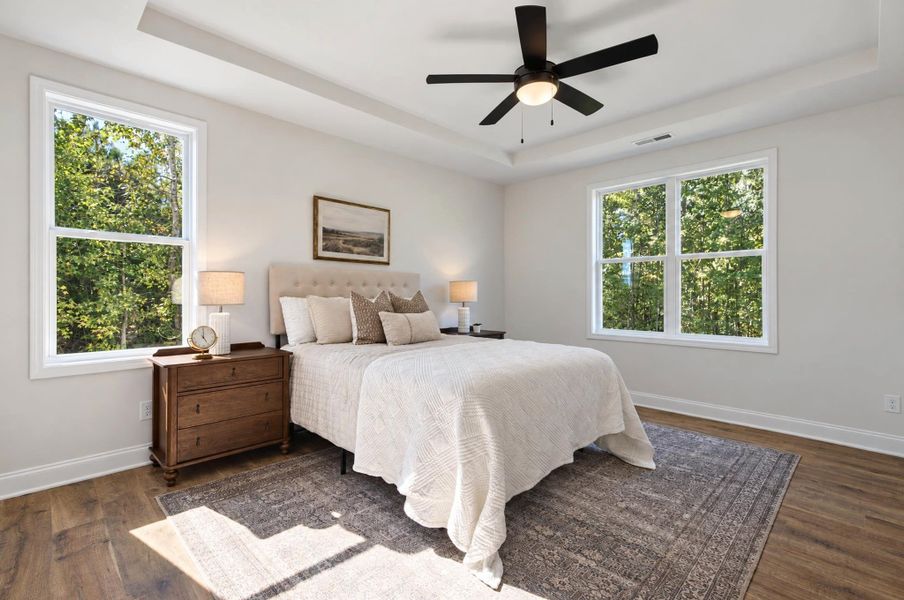 Furnished interior in a model home at Riverwood Ranch in Clayton (Image 9).