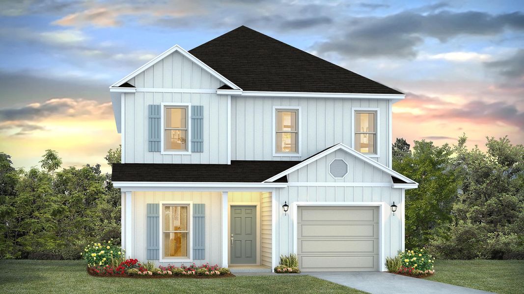 Front exterior of a home in the Sanctuary Beach community, located in Panama City Beach, FL (Image 14).