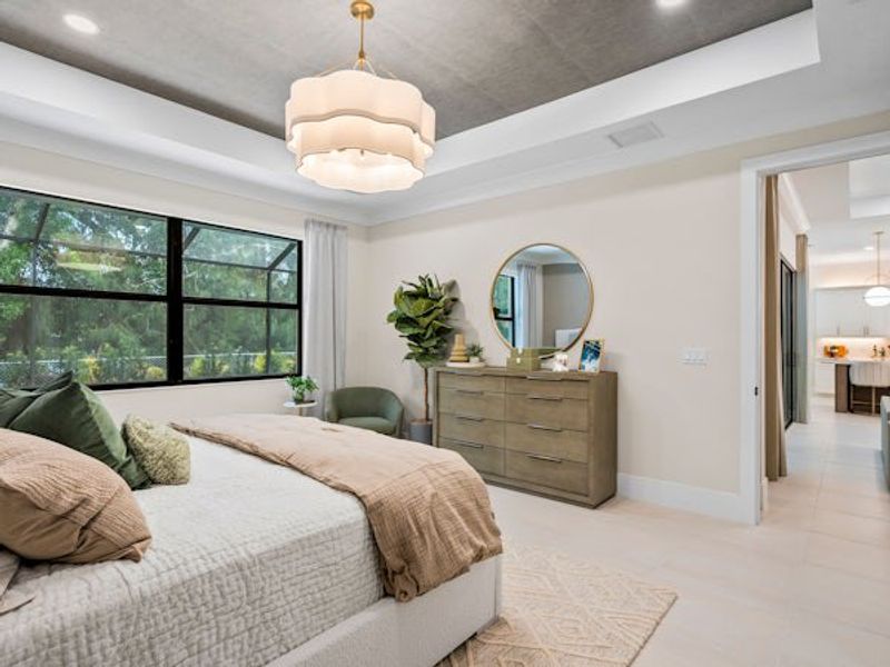 Furnished interior in a model home at Raven's Landing in Vero Beach (Image 24).