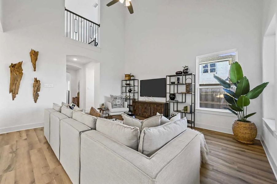 Furnished interior in a model home at Mantua Point: 40ft. lots in Van Alstyne (Image 20).