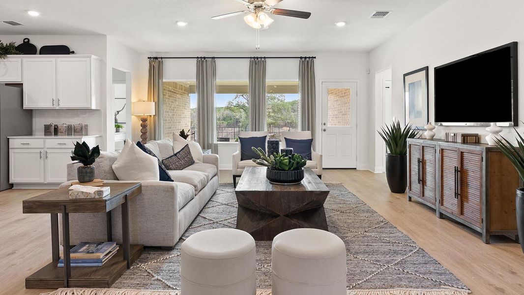 Furnished interior in a model home at Riverview in Georgetown (Image 28).