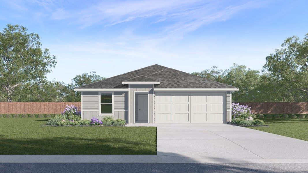 Front exterior of a home in the Whitetail Run community, located in Caldwell, TX (Image 6). Front exterior of a home in the Whitetail Run community, located in Caldwell, TX (Image 6).