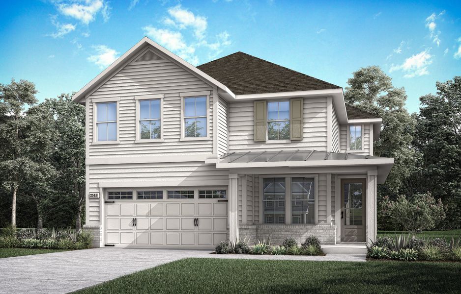Front exterior of a home in the Landmark community, located in Denton, TX (Image 17).