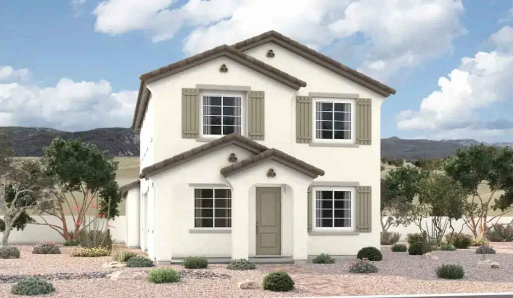 Front exterior of a home in the Fusion at Avalon Crossing community, located in Mesa, AZ (Image 8).