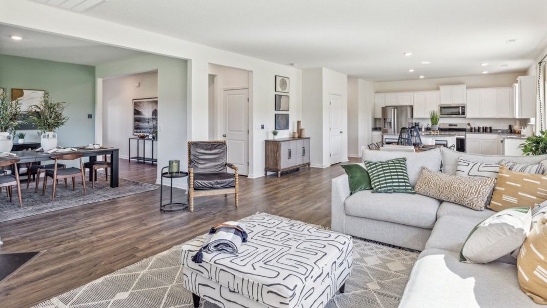 Furnished interior in a model home at Sharps Glen in Seymour (Image 5).