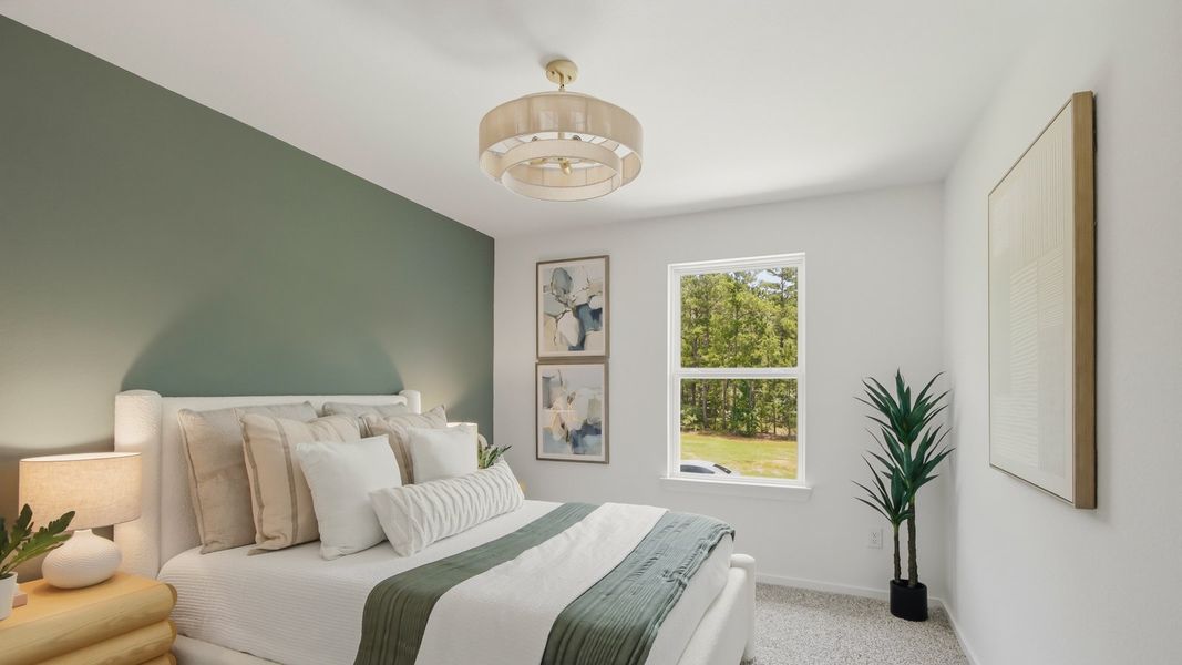 Furnished interior in a model home at Williams Reserve East in Conroe (Image 27).