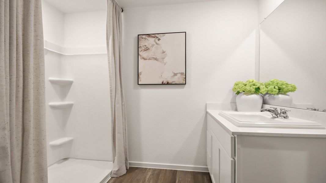 Furnished interior in a model home at Mill Creek in Magnolia (Image 28).