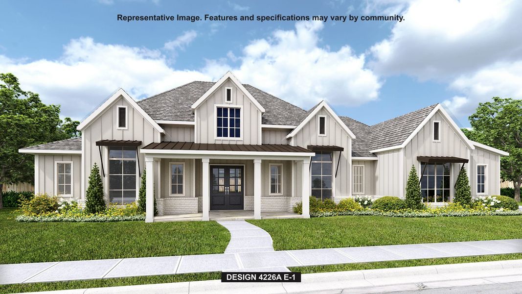 Front exterior of a home in the Thornebrook 1 Acre community, located in Bulverde, TX (Image 8).