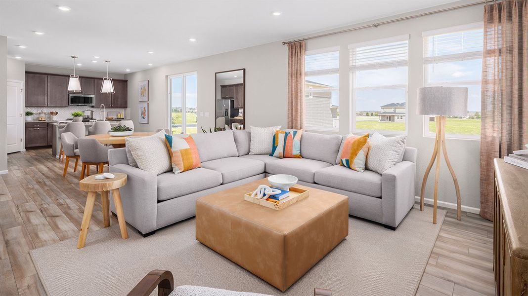 Furnished interior in a model home at The Legacy Collection at Talon Pointe in Thornton (Image 11). Furnished interior in a model home at The Legacy Collection at Talon Pointe in Thornton (Image 11).