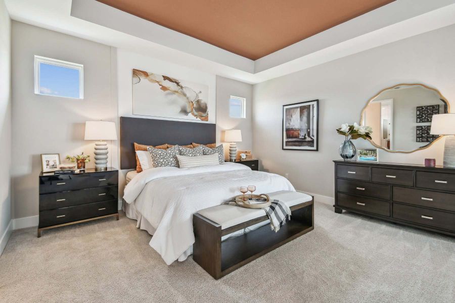 Furnished interior in a model home at SeaFlower – Bungalow Homes in Bradenton (Image 11).