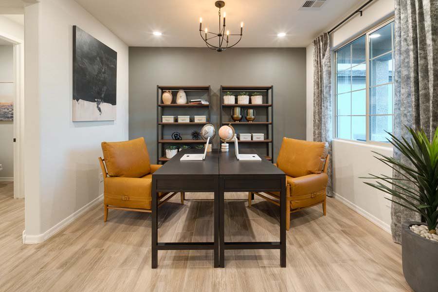 Furnished interior in a model home at Ryder Ranch in Surprise (Image 42).