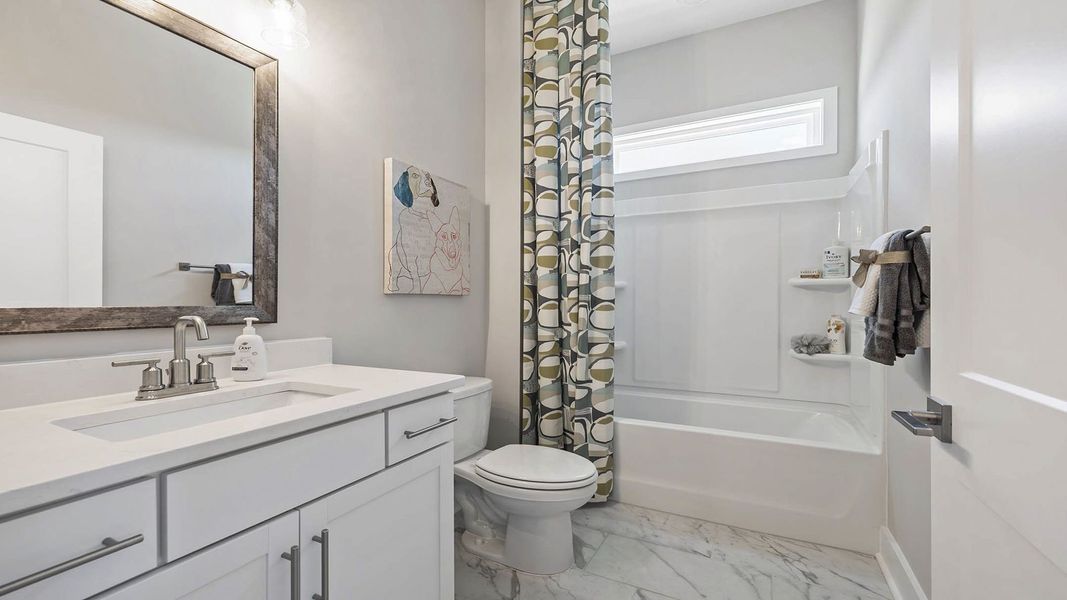 Furnished interior in a model home at Whitehawk Meadows in Travelers Rest (Image 5).