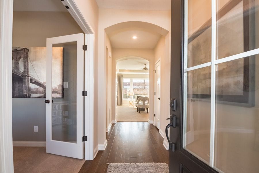 Furnished interior in a model home at Lochmoor at Savannah Lakes in Hiram (Image 8).