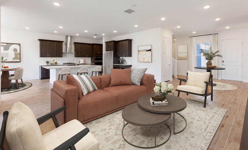 Furnished interior in a model home at Tamarack at Two Rivers in Zephyrhills (Image 59).
