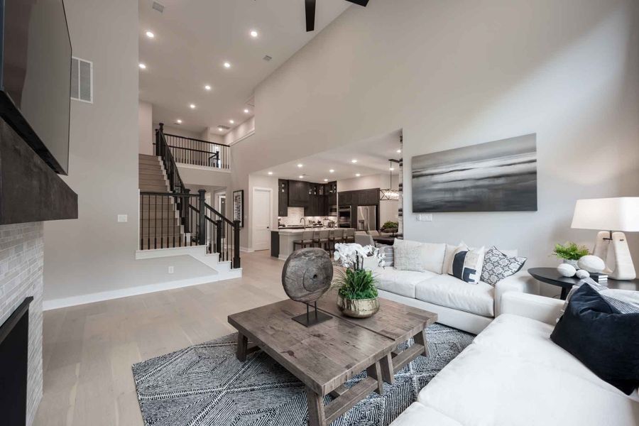 Furnished interior in a model home at Clopton Farms in Montgomery (Image 13).