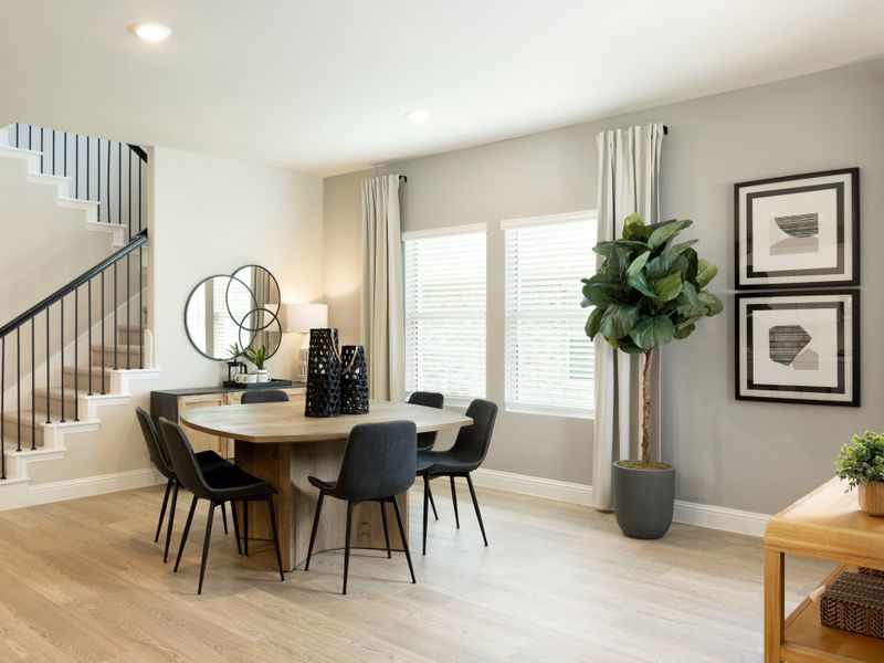 The Bexar dining room featured at Anna Ranch.