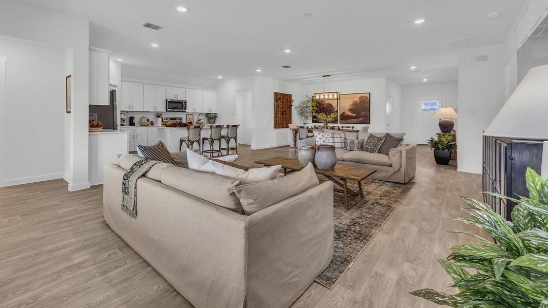 Furnished interior in a model home at Sonoma Oaks in Fredericksburg (Image 19).