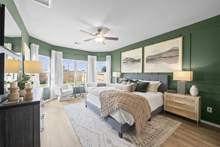 Furnished interior in a model home at Mustang Meadows in Waller (Image 19). Furnished interior in a model home at Mustang Meadows in Waller (Image 19).