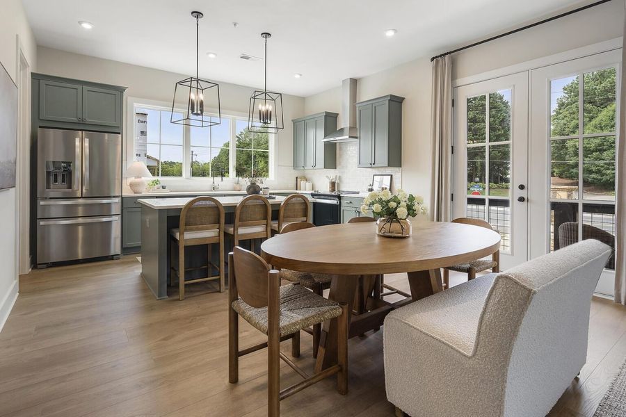 Furnished interior in a model home at BelleWether in Chattanooga (Image 11).
