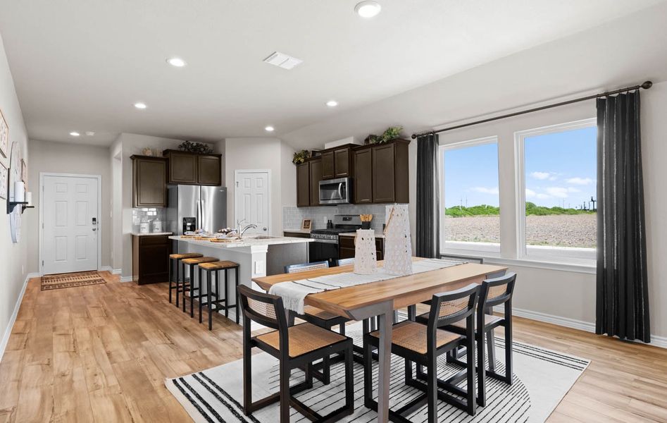 Furnished interior in a model home at Saratoga Crossing in Corpus Christi (Image 4). Furnished interior in a model home at Saratoga Crossing in Corpus Christi (Image 4).