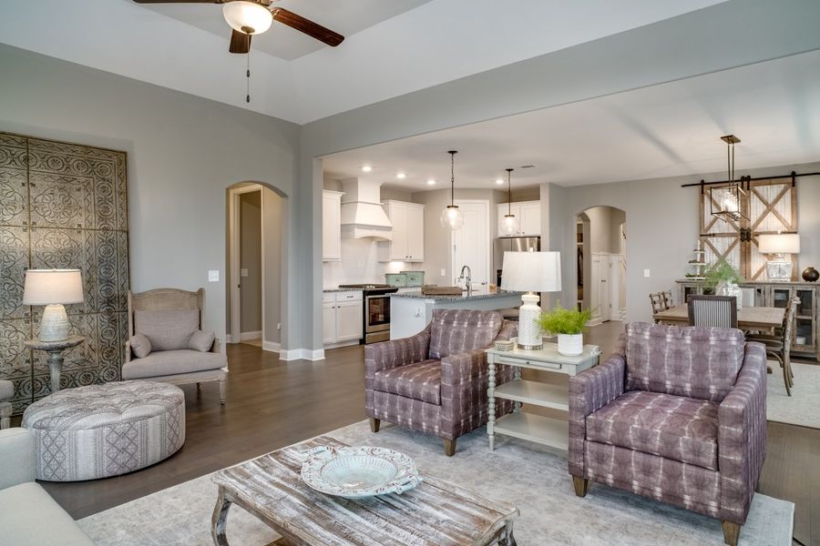 Furnished interior in a model home at Harvest Point in Spring Hill (Image 20).