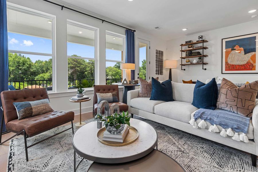 Furnished interior in a model home at Celesta in Decatur (Image 9).