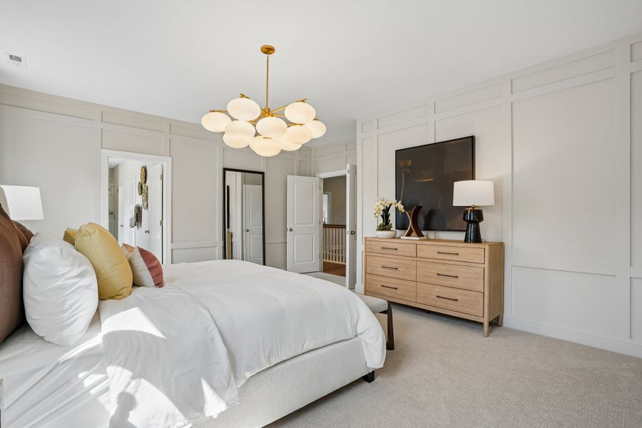 Furnished interior in a model home at Blue Run in Raleigh (Image 31).