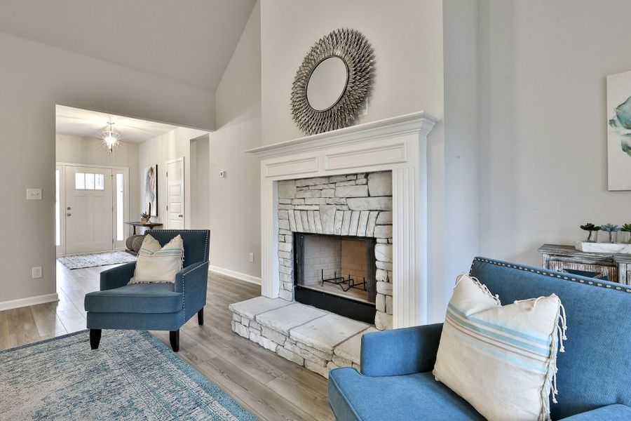 Furnished interior in a model home at Wimberly Estates in Newnan (Image 12). Furnished interior in a model home at Wimberly Estates in Newnan (Image 12).