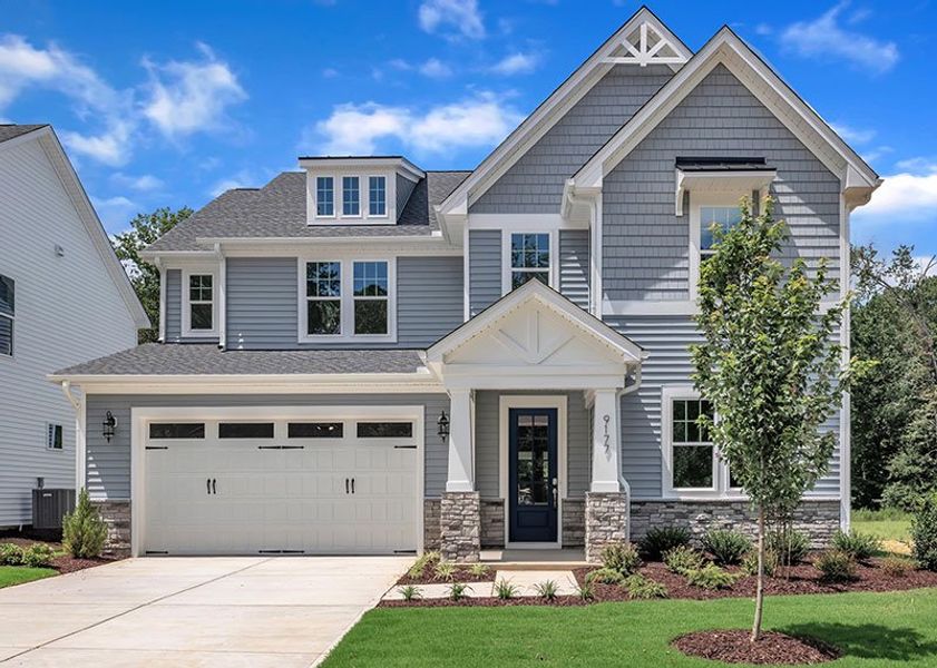 Front exterior of a home in the Kennebec Crossing community, located in Angier, NC (Image 49). Front exterior of a home in the Kennebec Crossing community, located in Angier, NC (Image 49).