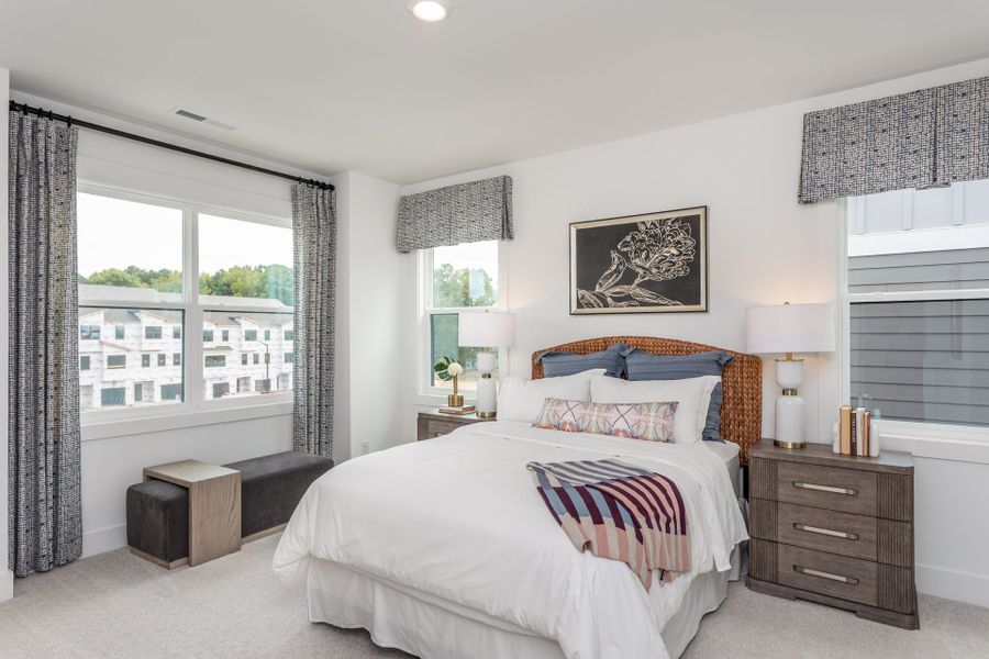 Furnished interior in a model home at Page Townes in Durham (Image 17). Furnished interior in a model home at Page Townes in Durham (Image 17).