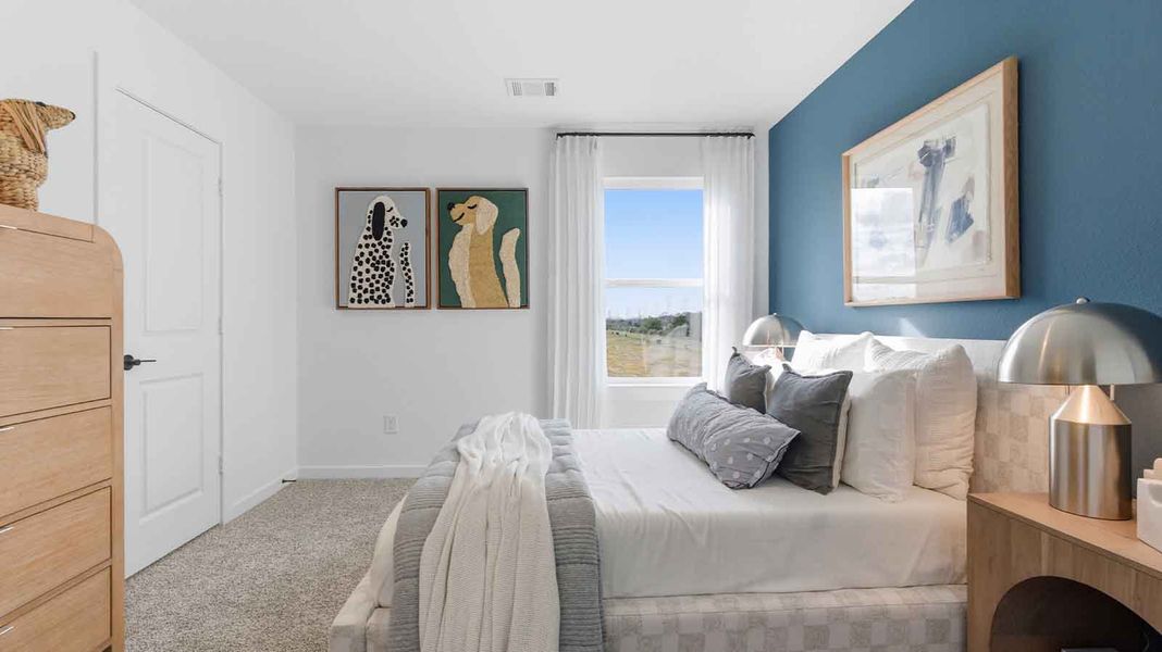 Furnished interior in a model home at Davis Harbor in League City (Image 22).