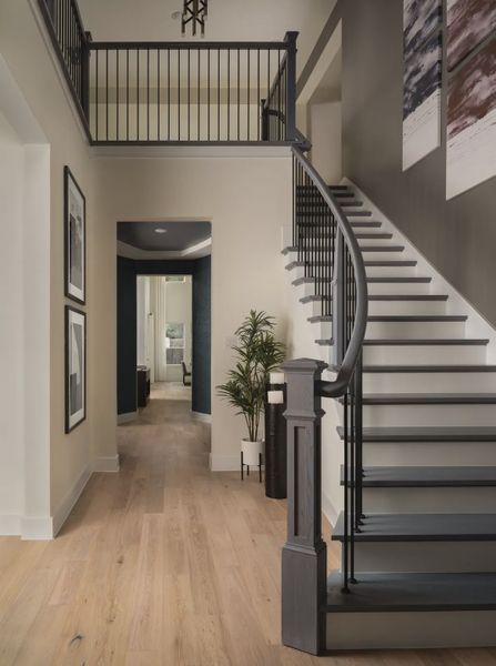 Furnished interior in a model home at Heights at San Gabriel in Georgetown (Image 9). Furnished interior in a model home at Heights at San Gabriel in Georgetown (Image 9).