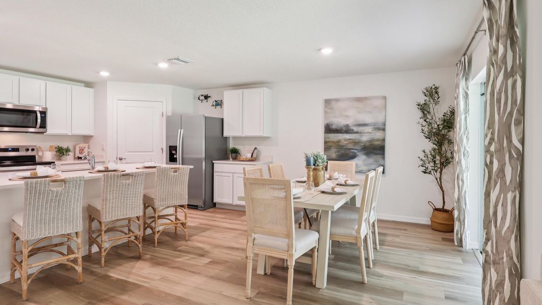 Furnished interior in a model home at Sandal Key in Weeki Wachee (Image 10).