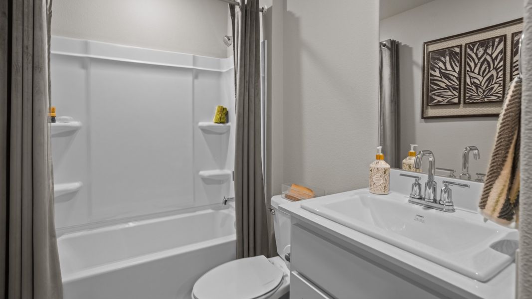 Furnished interior in a model home at Hampton Hills in Abilene (Image 21).