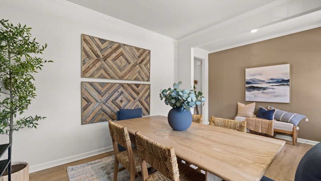 Furnished interior in a model home at Lost Creek in Dallas (Image 14).