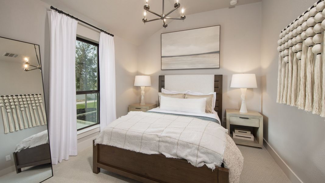 Furnished interior in a model home at Juniper Springs 60' in Lockhart (Image 12).