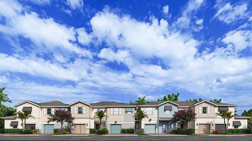 Front exterior of a home in the Vintage Oaks community, located in Palm Beach Gardens, FL (Image 11).