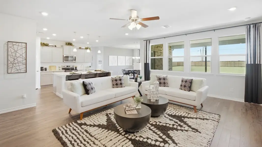 Furnished interior in a model home at Homestead in Temple (Image 15). Furnished interior in a model home at Homestead in Temple (Image 15).