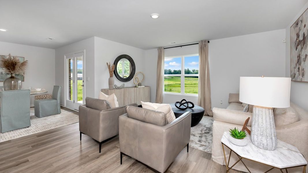 Furnished interior in a model home at Bailey Park in Fayetteville (Image 26).