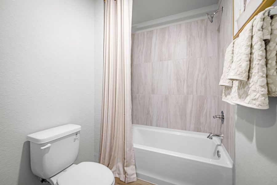 Furnished interior in a model home at Applewhite Meadows in San Antonio (Image 44).